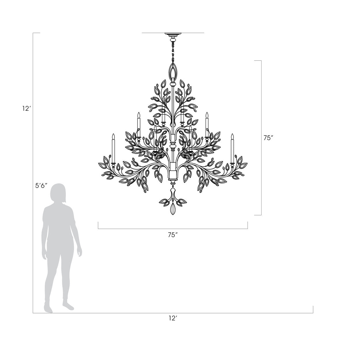 Crystal 20 - Light Chandelier