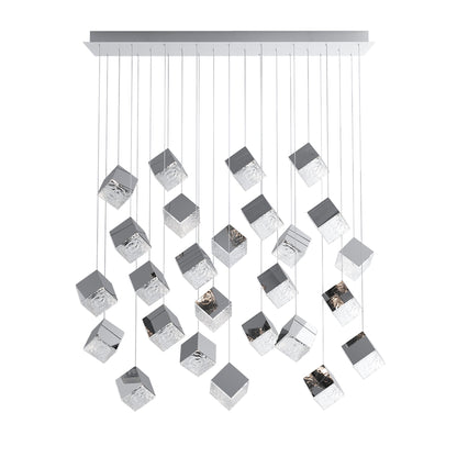 Cubic Luster Cascade Chandelier