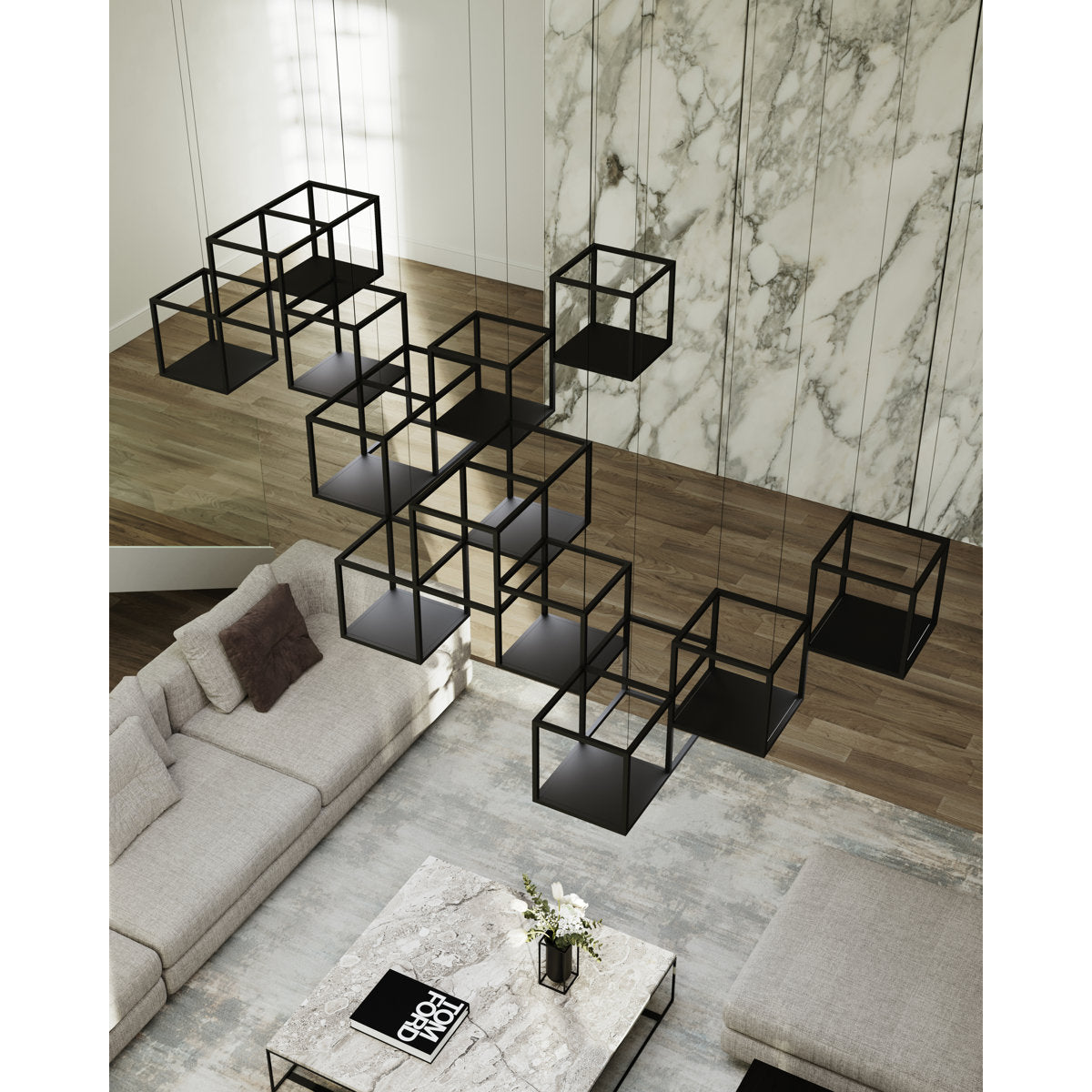 Cubix 12 - Light LED Chandelier