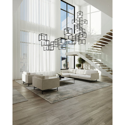 Cubix 12 - Light LED Chandelier