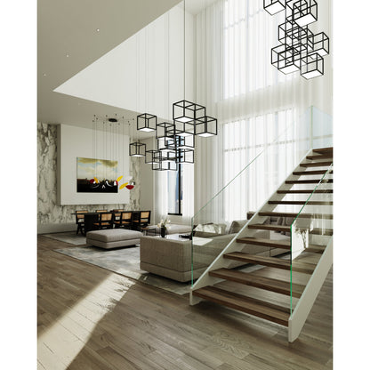 Cubix 12 - Light LED Chandelier