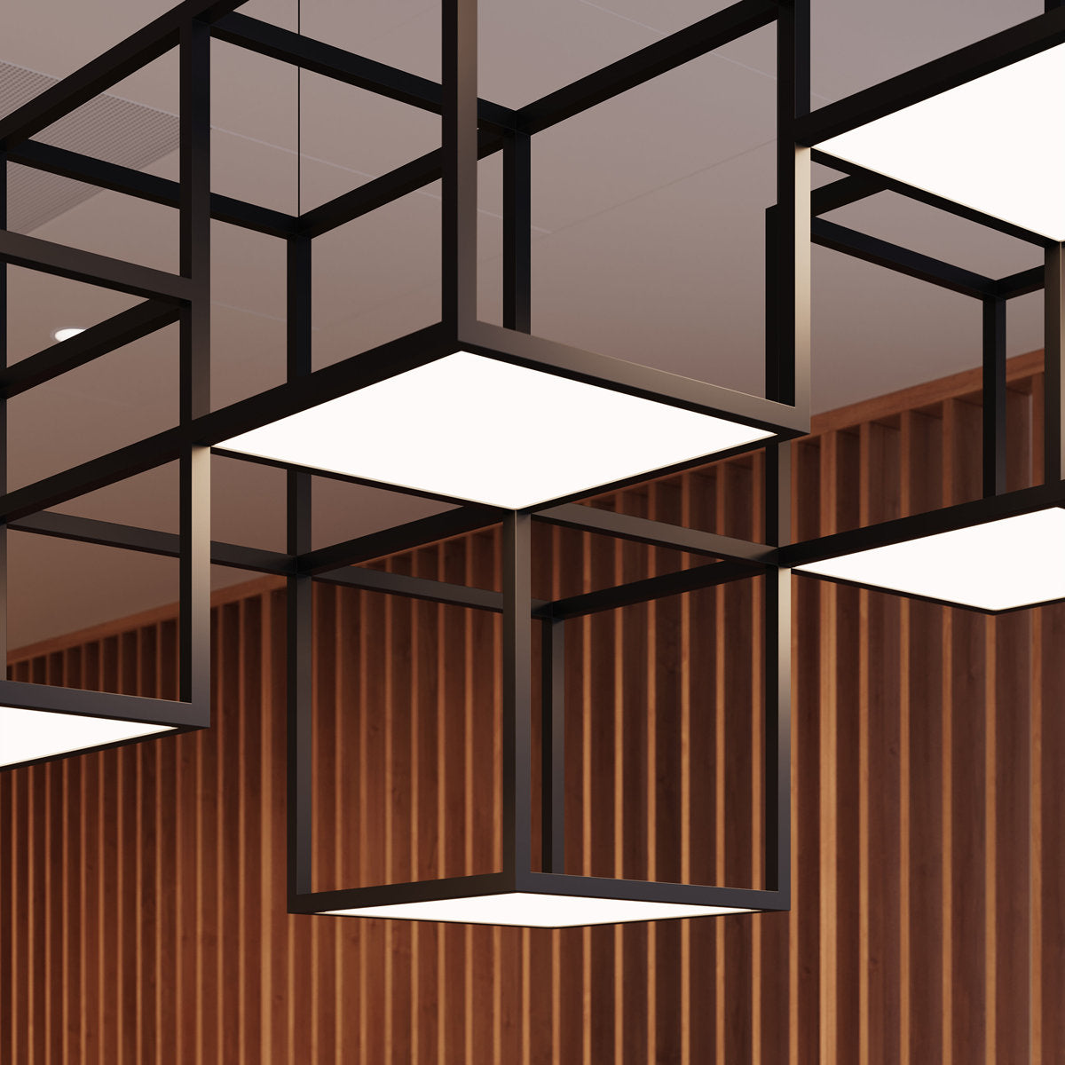 Cubix 12 - Light LED Chandelier