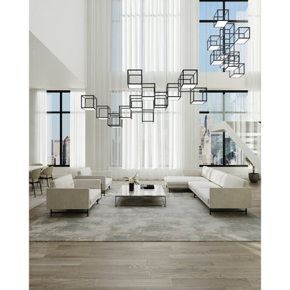 Cubix 12 - Light LED Chandelier