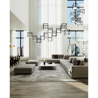 Cubix 12 - Light LED Chandelier