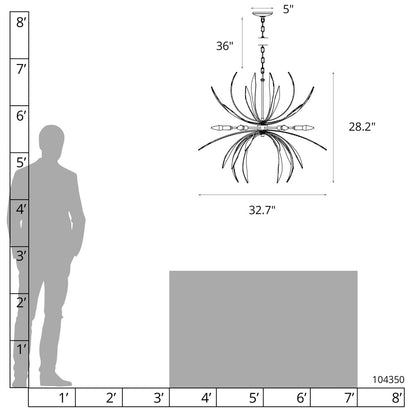 Dahlia Sputnik Sphere Chandelier