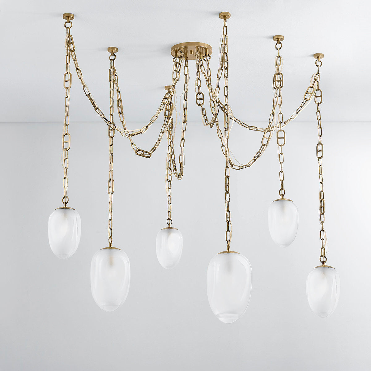 Daith Light Chandelier by Noz Nozawa for Corbett Lighting