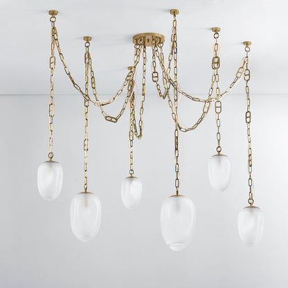 Daith Light Chandelier by Noz Nozawa for Corbett Lighting