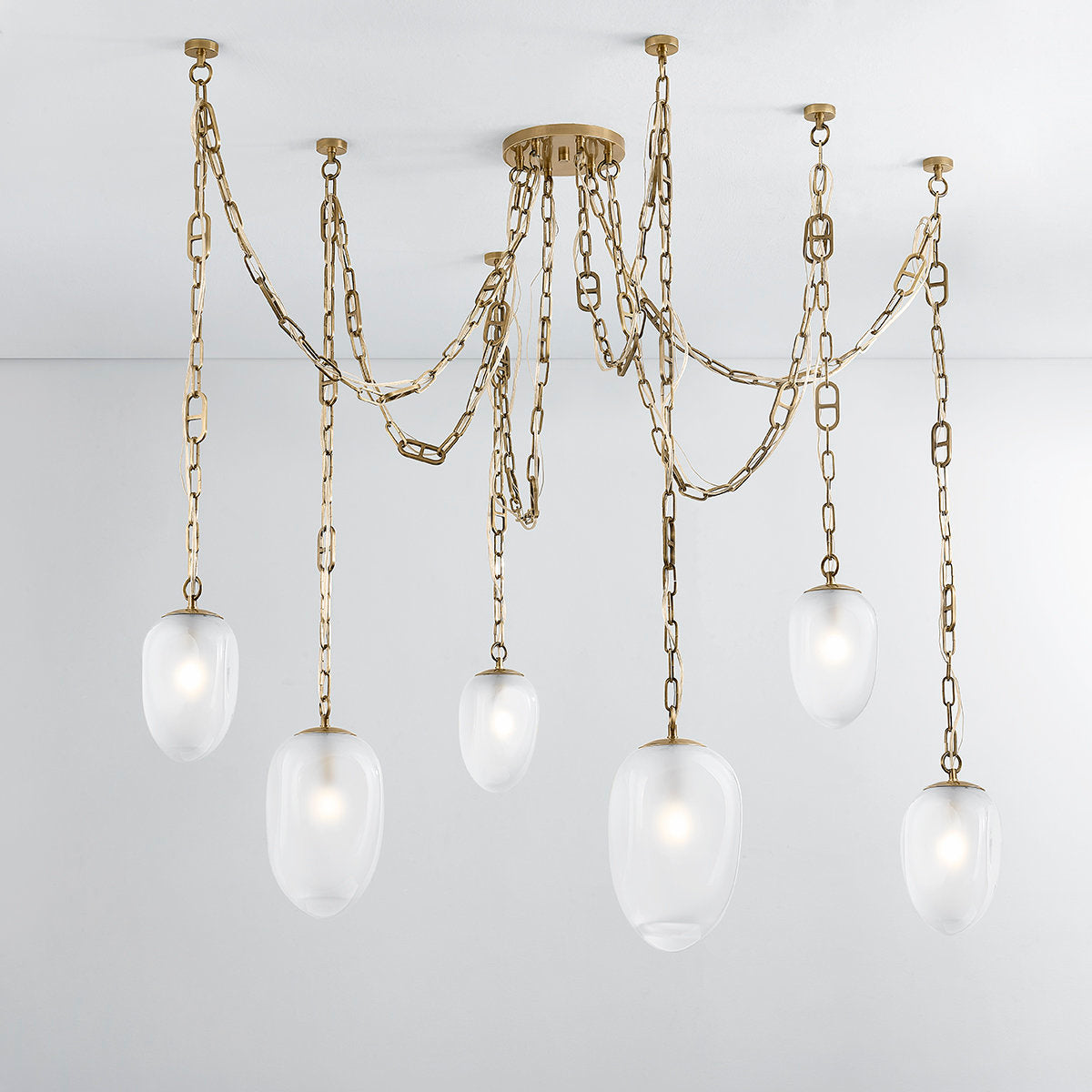 Daith Light Chandelier by Noz Nozawa for Corbett Lighting