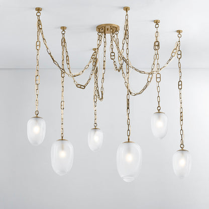 Daith Light Chandelier by Noz Nozawa for Corbett Lighting