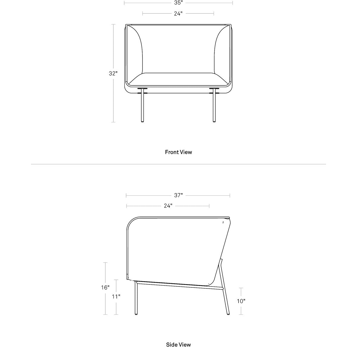 Dandy Leather Lounge Chair