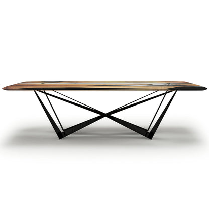 Danube Walnut Wood Dining Table