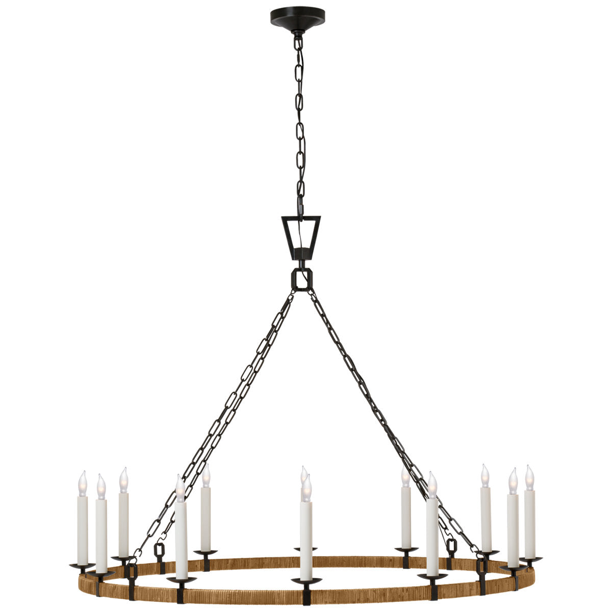 Darlana 12 - Light Wagon Wheel Chandelier