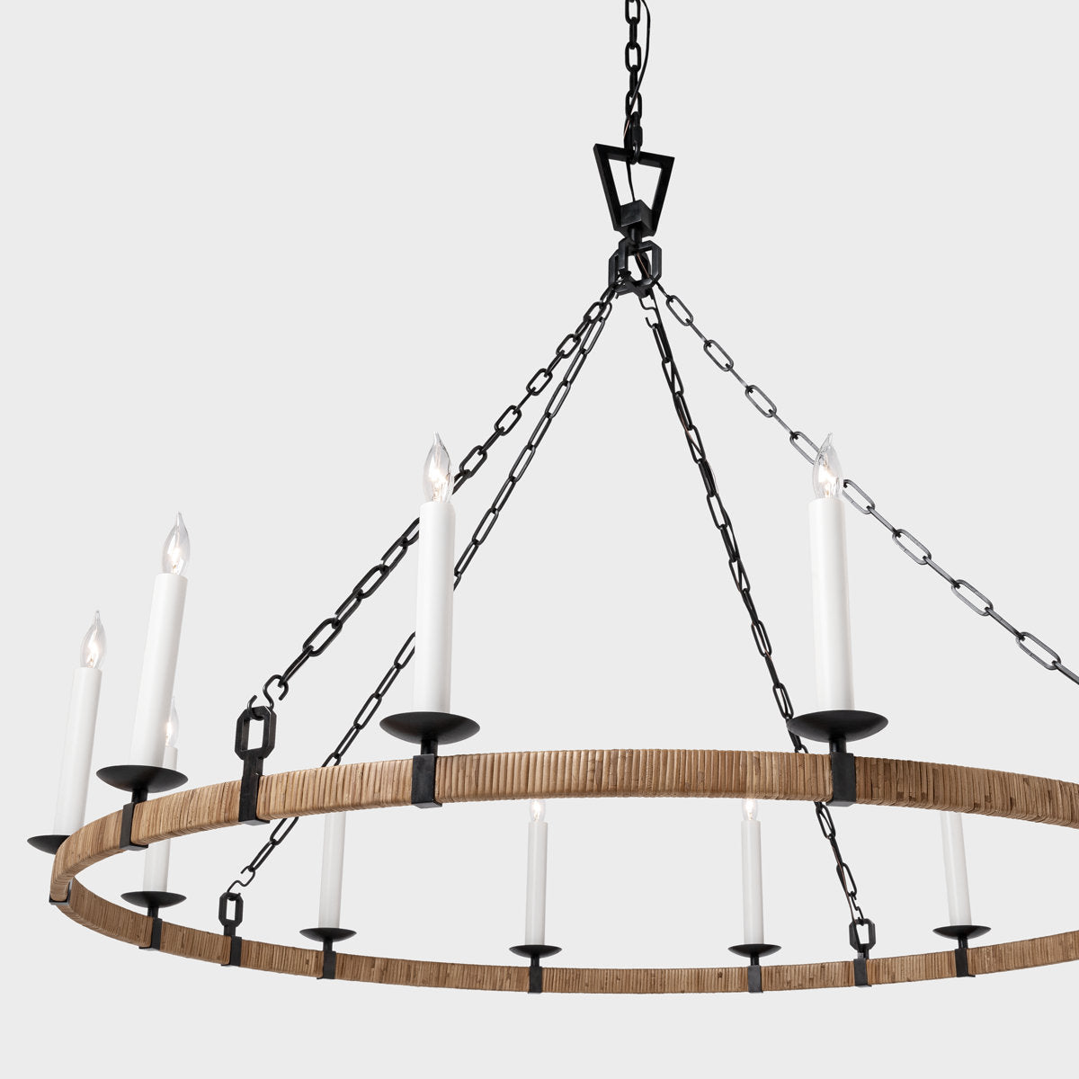 Darlana 12 - Light Wagon Wheel Chandelier