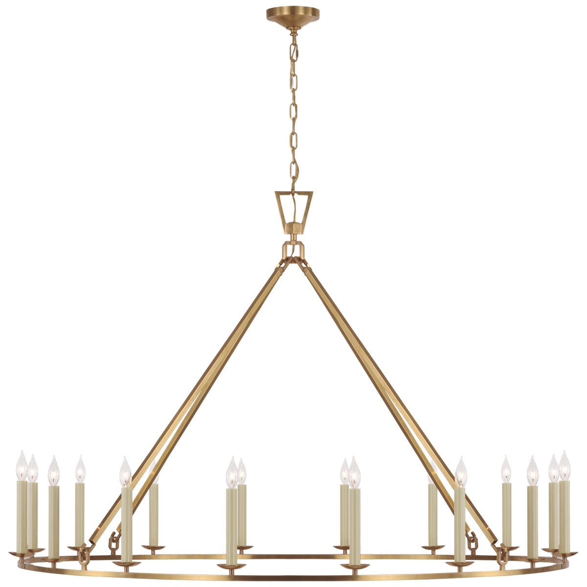Darlana 16 - Light Wagon Wheel Chandelier