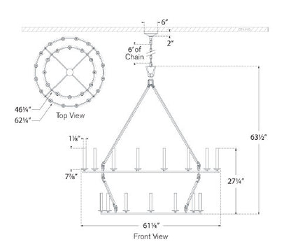Darlana Two Tier Chandelier