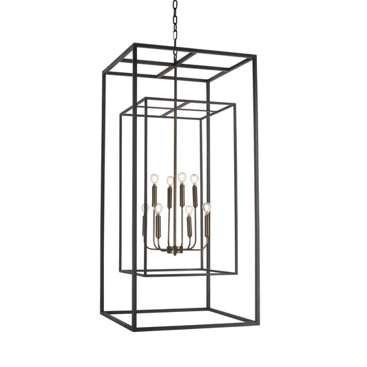 David��s 8 - Light Rectangle Chandelier