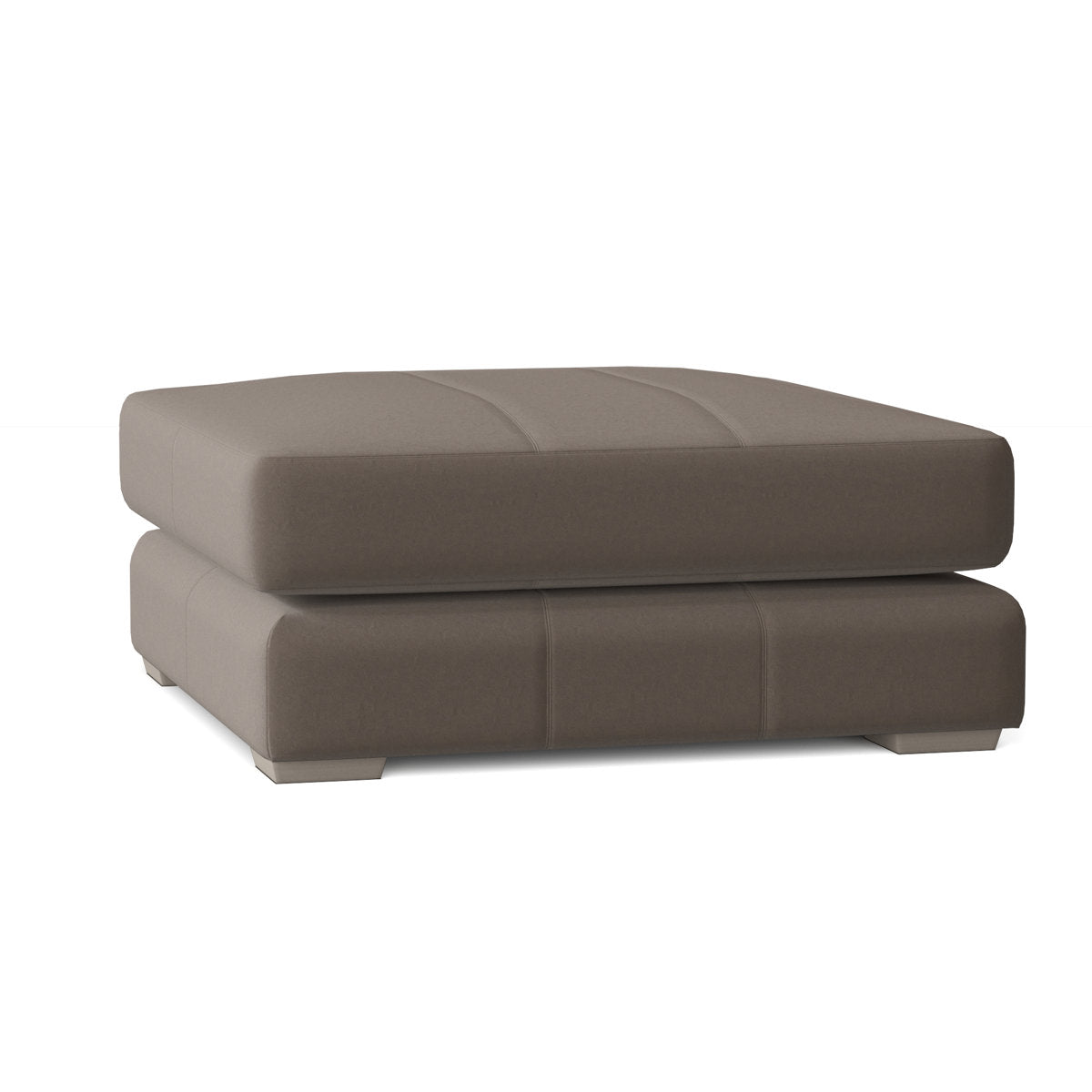Dawkins 40.5'' Wide Genuine Leather Square Standard Ottoman