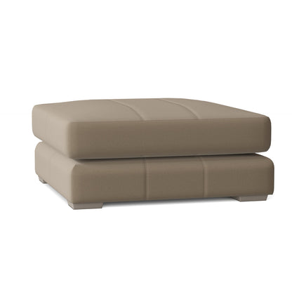 Dawkins 40.5'' Wide Genuine Leather Square Standard Ottoman