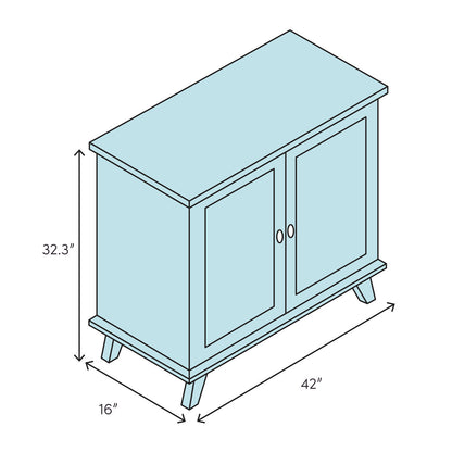 Decker Solid Wood Accent Cabinet