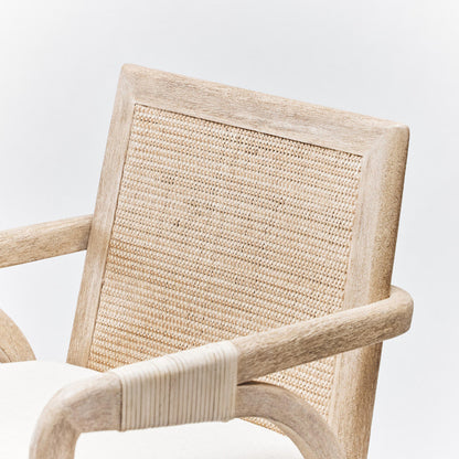 Delray Leather Arm Chair