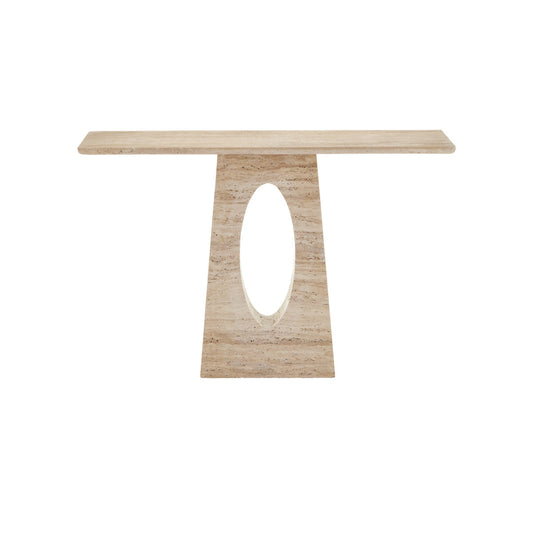 Demi Travertine Console Table