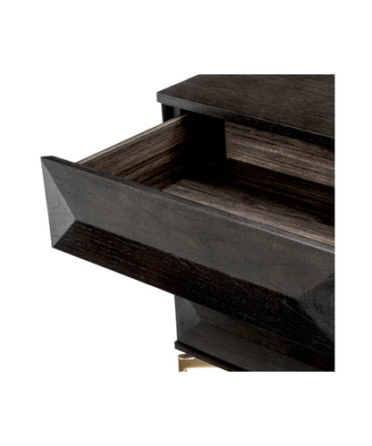 Denver 3 - Drawer Solid Wood Nightstand
