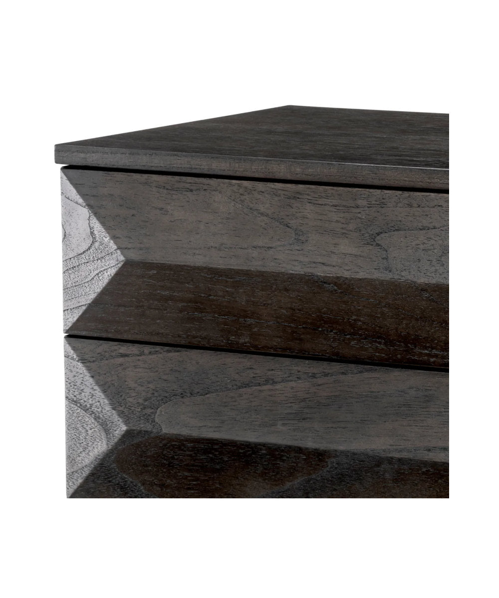 Denver 3 - Drawer Solid Wood Nightstand