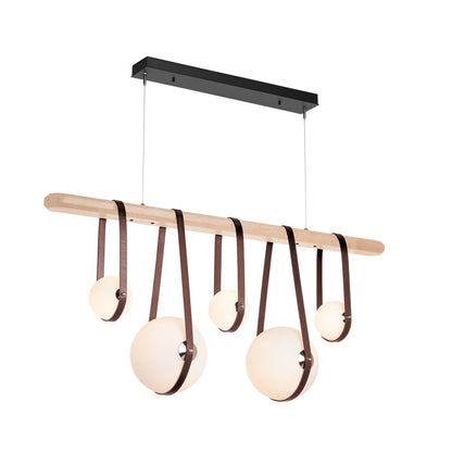 Derby 5 - Light Kitchen Island Linear LED Pendant
