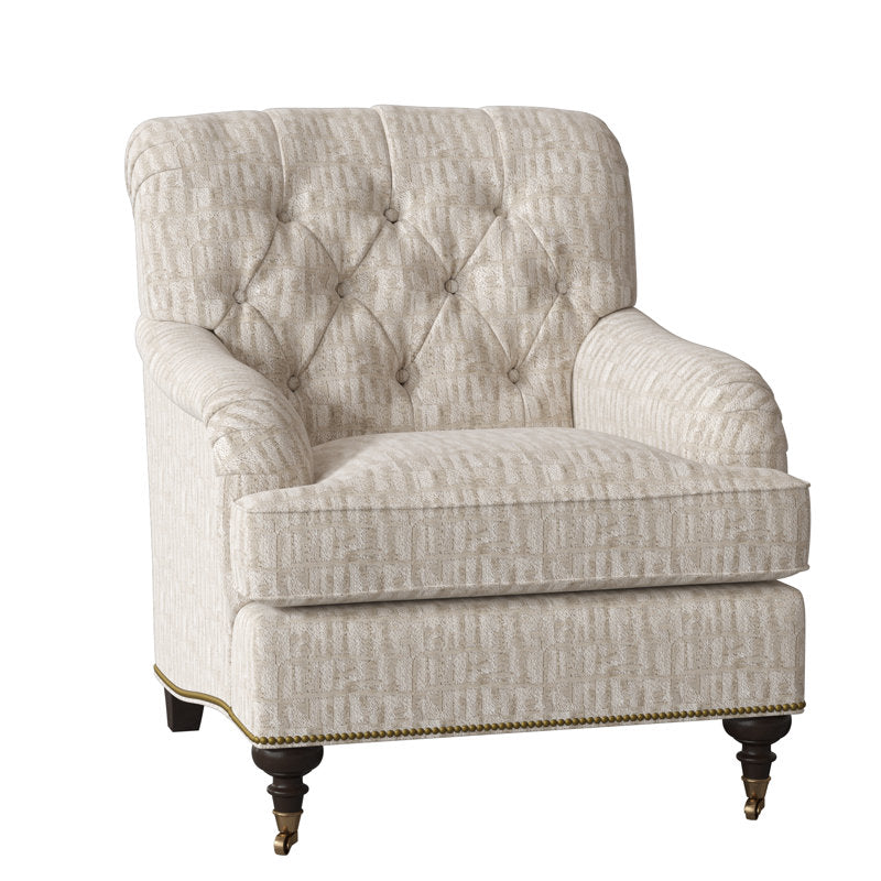 Devan Armchair Chair with Ottoman