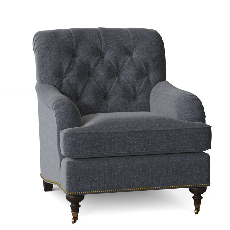 Devan Armchair Chair with Ottoman