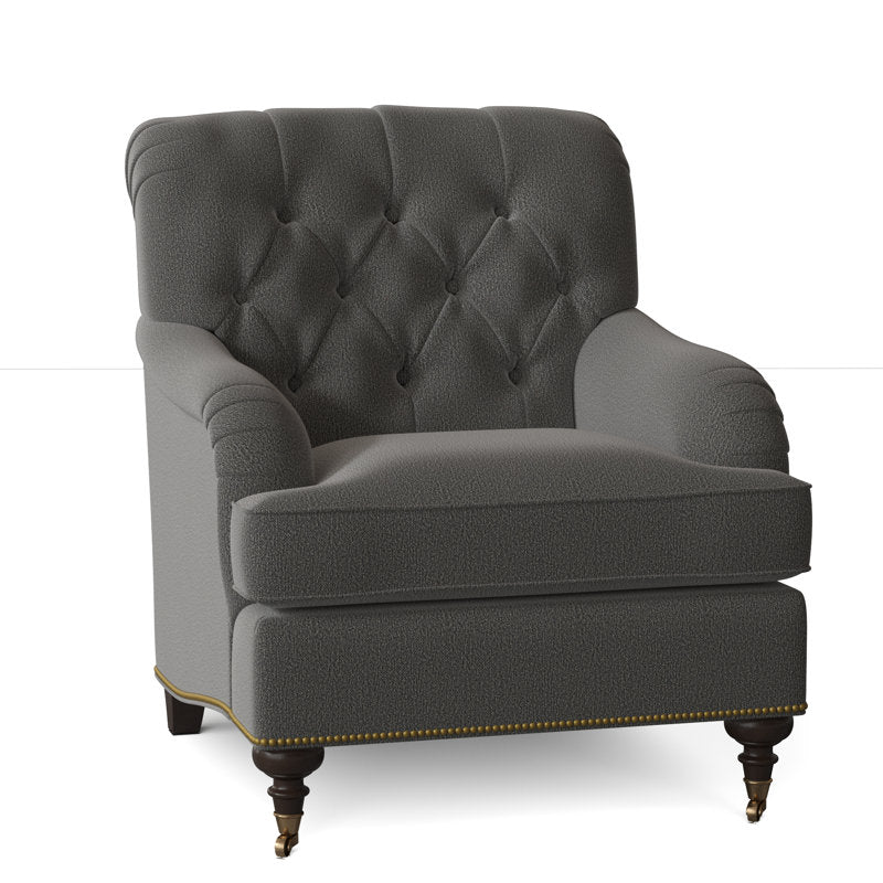 Devan Armchair Chair with Ottoman