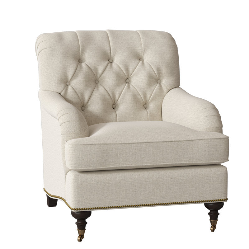 Devan Armchair Chair with Ottoman
