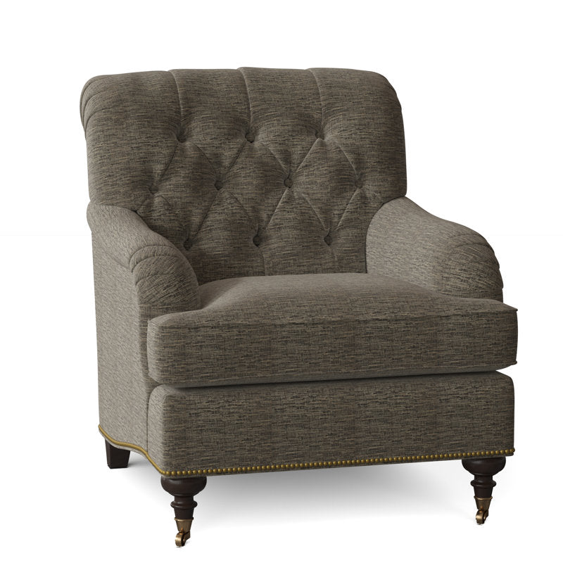 Devan Armchair Chair with Ottoman