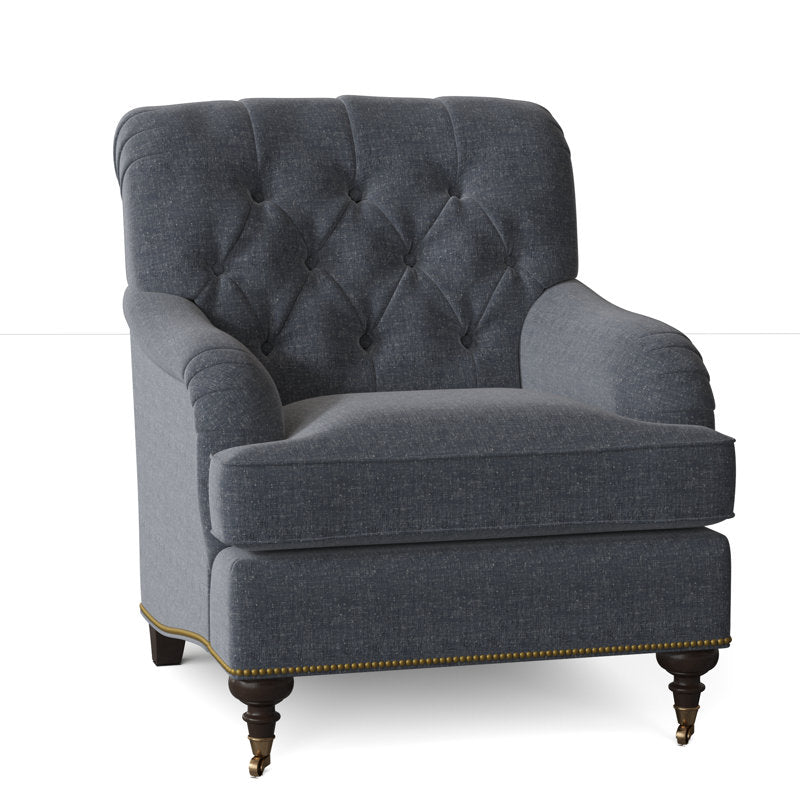 Devan Armchair Chair with Ottoman