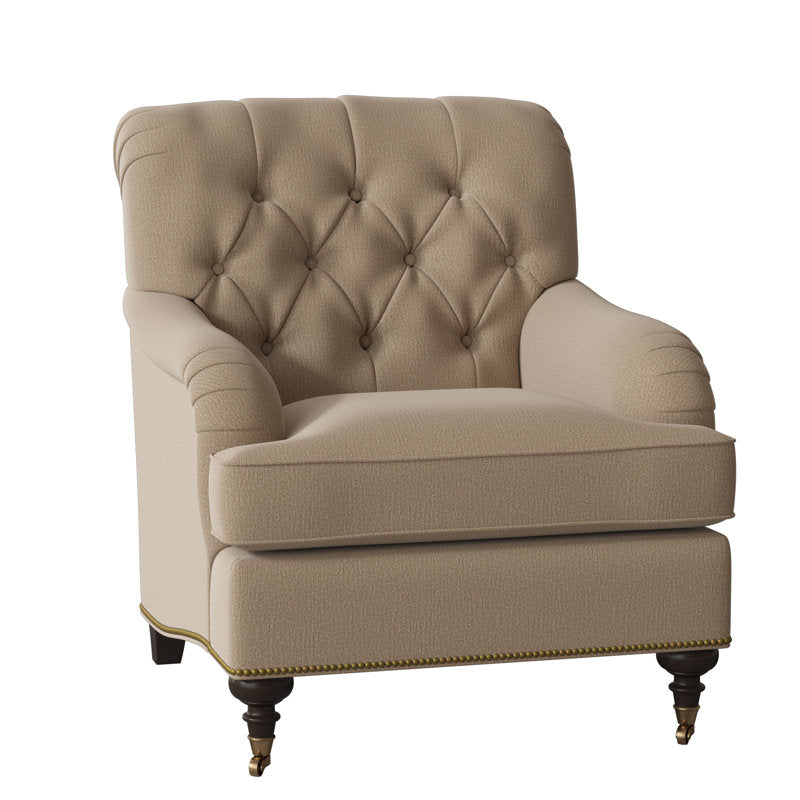 Devan Armchair Chair with Ottoman