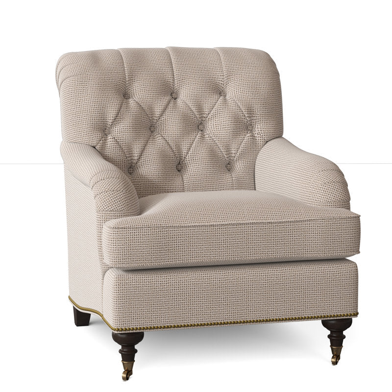 Devan Armchair Chair with Ottoman