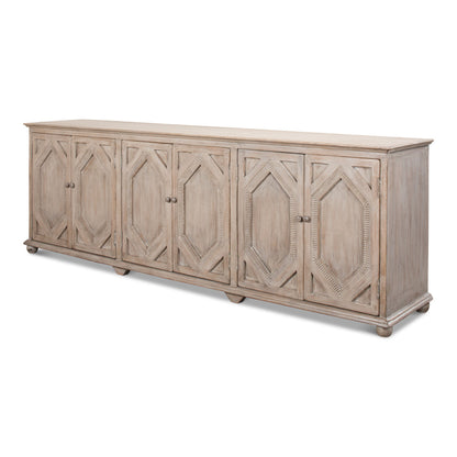 Diamond 112'' W Solid Wood Sideboard