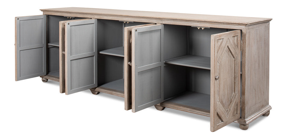 Diamond 112'' W Solid Wood Sideboard