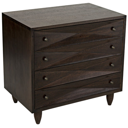 Diamond Solid Wood Accent Chest