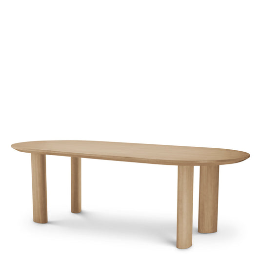 Dining Table Mogador S Natural Oak Veneer - Top