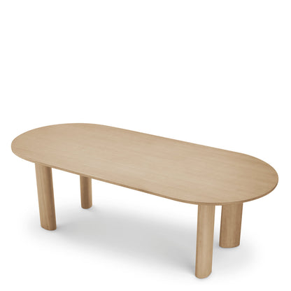 Dining Table Mogador S Natural Oak Veneer - Top