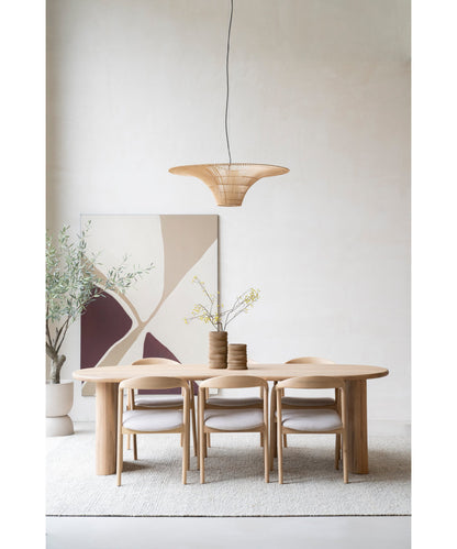 Dining Table Oval Solid Oak Dining Table