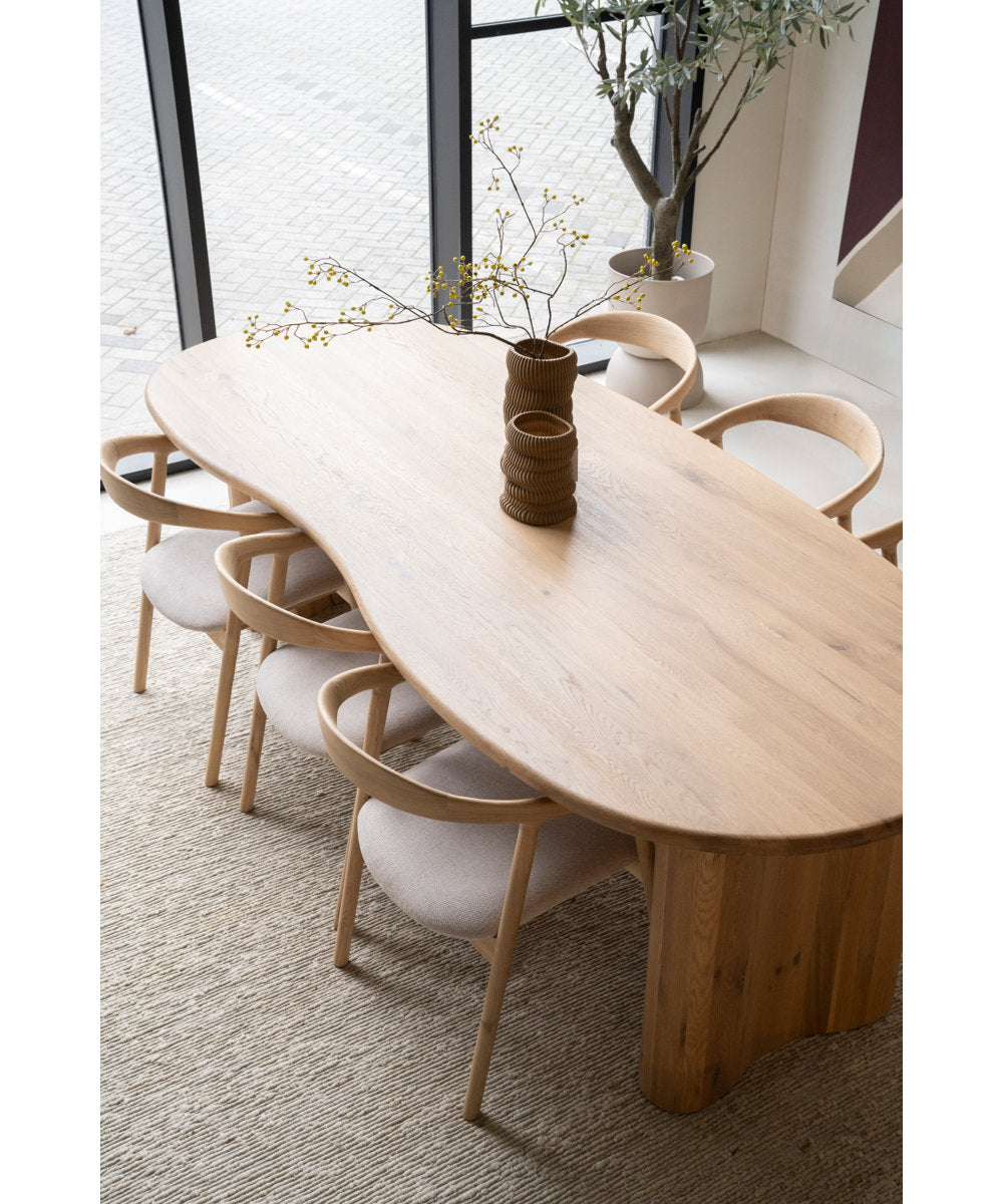 Dining Table Oval Solid Oak Dining Table