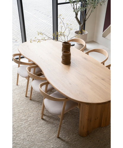 Dining Table Oval Solid Oak Dining Table