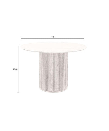 Dining Table Round Stone Dining Table