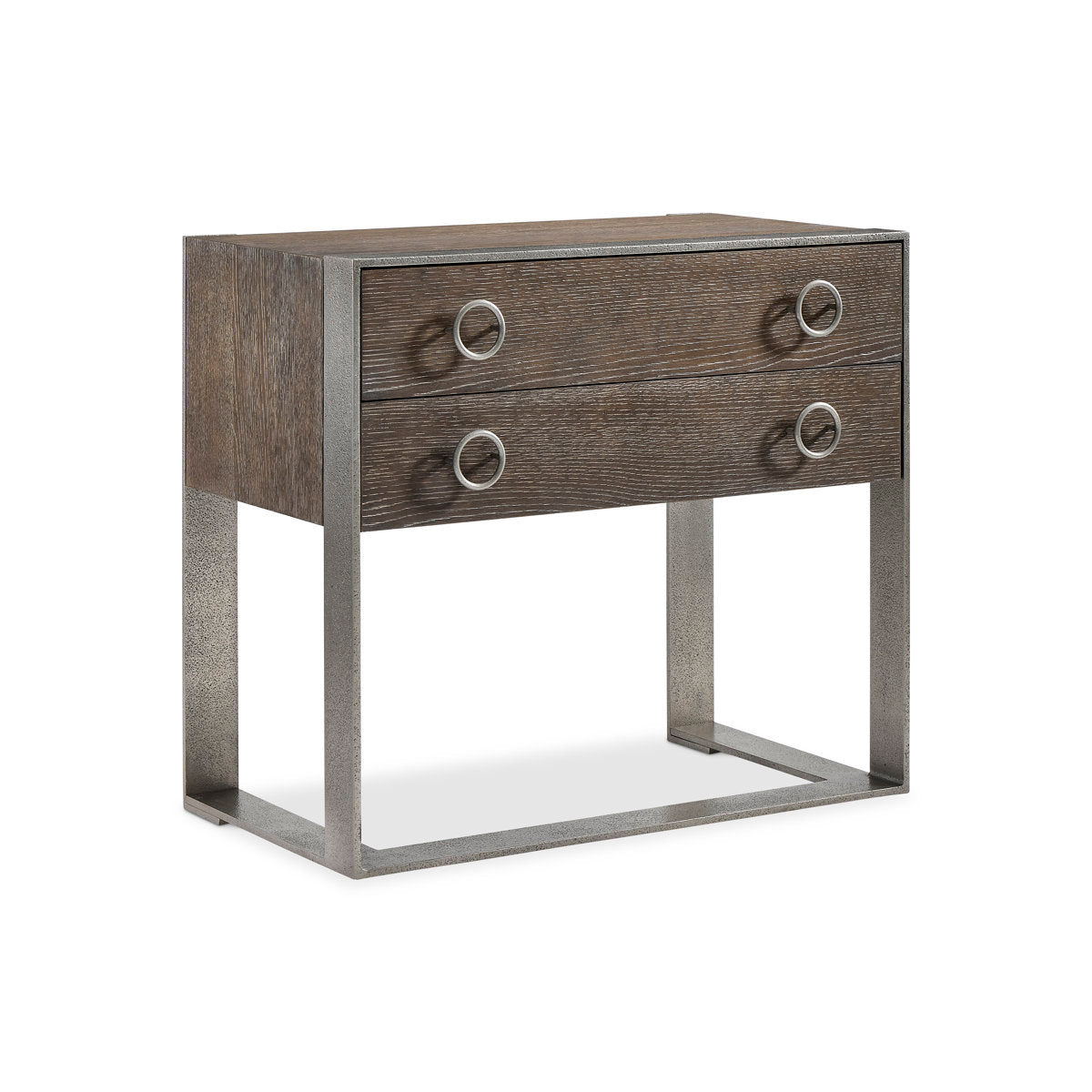 Dixon 2 - Drawer Metal Bachelor's Chest in Weathered Charcoal
