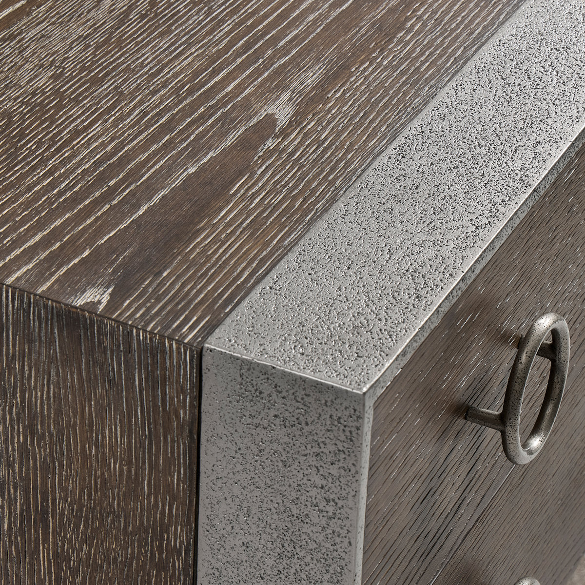 Dixon 2 - Drawer Metal Bachelor's Chest in Weathered Charcoal