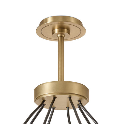 Dixon Chandelier (Natural Brass)