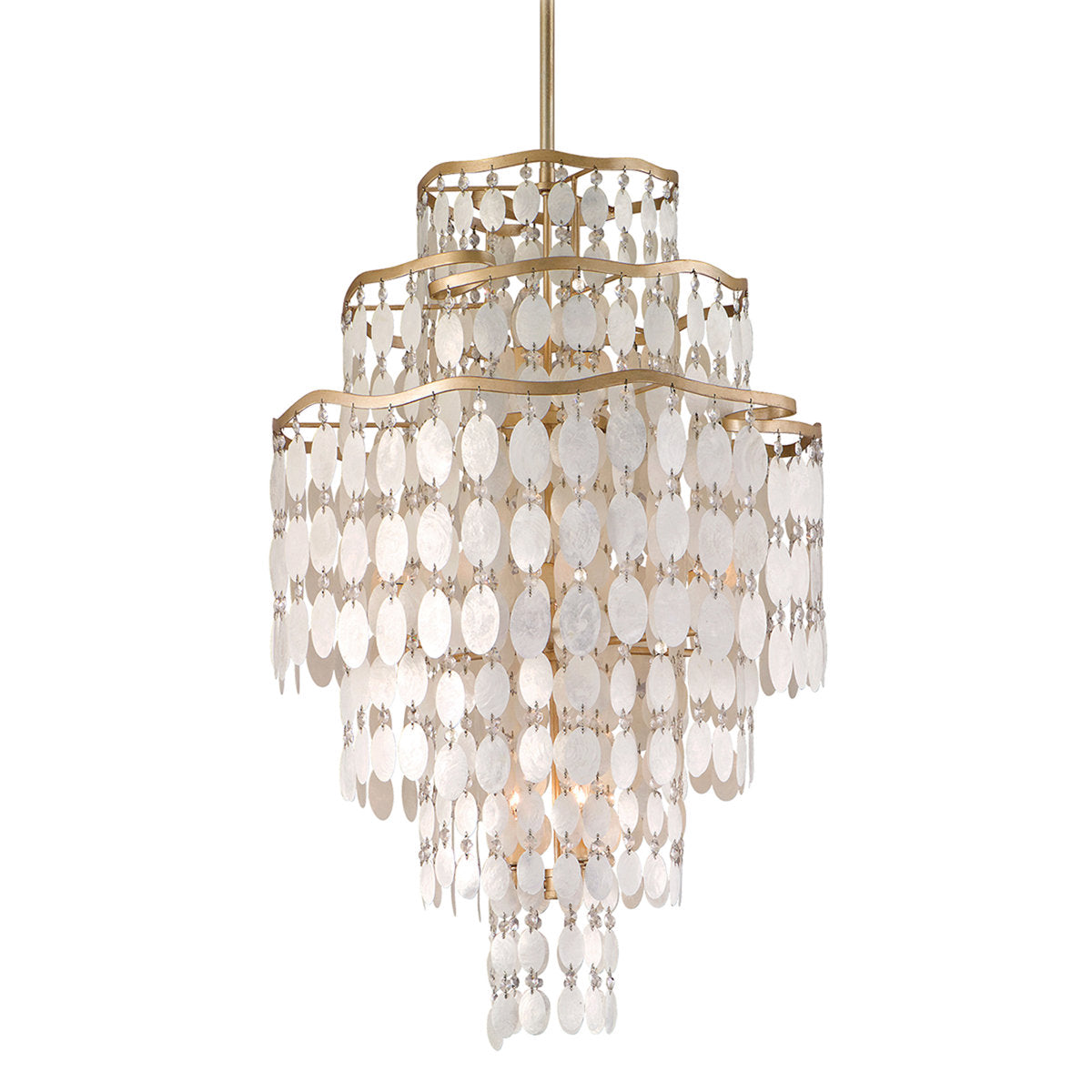 Dolce 12 - Light Unique Tiered Chandelier with Crystal Accents