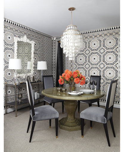 Dolce 7 - Light Unique / Statement Tiered Chandelier with Crystal Accents